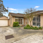 Front view of 2 bedroom unit for rent 3/18 McClares Road Vermont VIC 3133 single garage driveway real estate Vermont