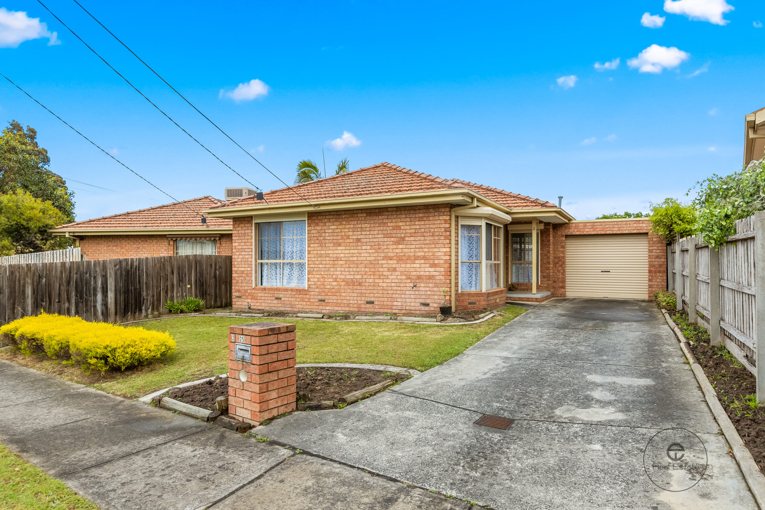 Front view house for rent 25 McKeon Circuit Dandenong North VIC with driveway and garage