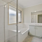 Central bathroom with bath and shower – 2 bedroom unit for rent Vermont VIC 3133