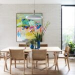 Light filled dining room in Edwardian home at 11 McCombie Street Elsternwick VIC