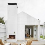 Private backyard courtyard of house for rent at 10 Normandy Road Elwood VIC