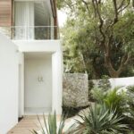 Front entrance of architecturally renovated studio for rent at 10 Normandy