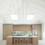 Designer kitchen with island bench in renovated house for rent Elwood VIC