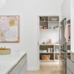 Modern butler’s pantry with storage at 9 Manton Street Richmond Melbourne