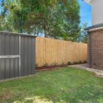 Private courtyard and backyard with garden shed at 8B Haros Avenue Nunawading townhouse for rent
