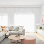 Bright open living room at 9 Manton Street Richmond with large windows and modern interior design